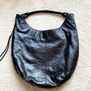 Black Leather Hobo Brand Bag